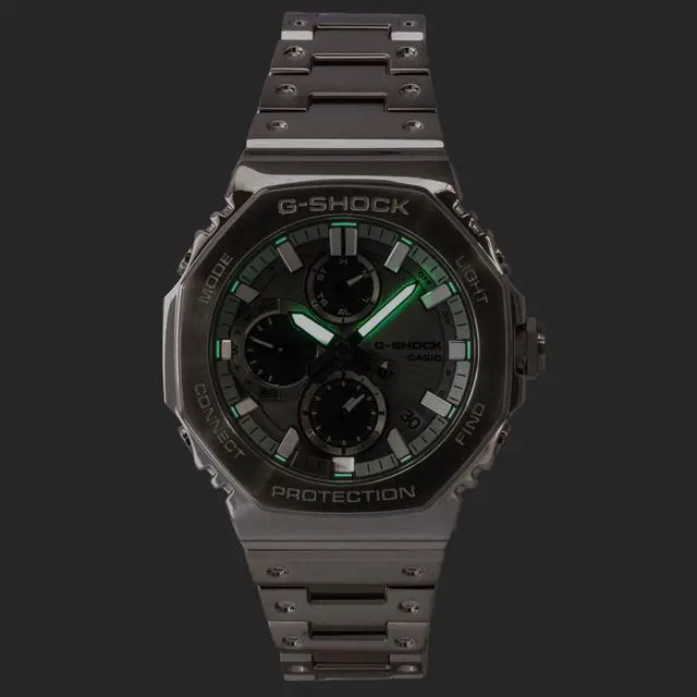 Alt view image 2 of 5 - Casio G-Shock Analog Smartphone Link Silver Dial Stainless Steel Quartz GMC-B2100ADS-1A 200M Men's Watch