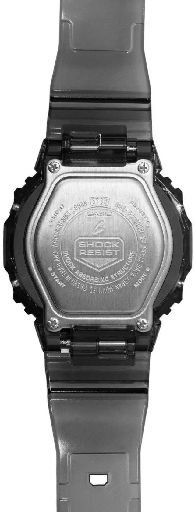 Alt view image 5 of 6 - Casio G-Shock Analog Digital Green Dial Resin Strap Quartz GMA-P2100SR-1A 200M Women's Watch