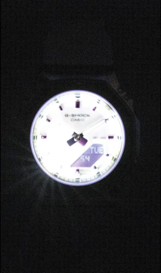 Alt view image 3 of 7 - Casio G-Shock Analog Digital Green Dial Resin Strap Quartz GM-S2110SR-7A 200M Women's Watch