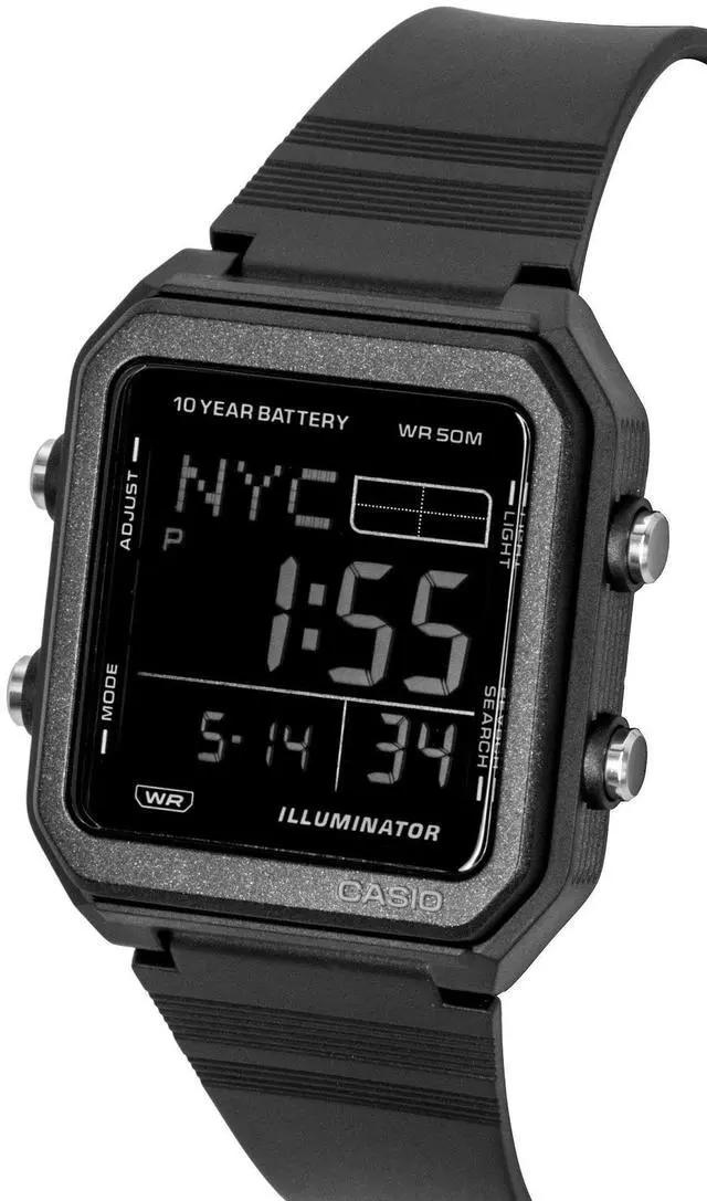 Alt view image 3 of 5 - Casio Digital Resin Strap Quartz W-221H-1BV Unisex Watch