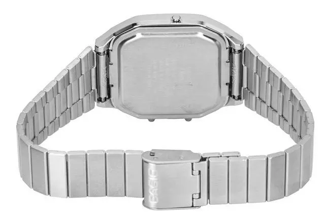 Alt view image 3 of 3 - Casio Vintage Analog Digital Stainless Steel Sky Blue Dial Quartz AQ-240E-3A Unisex Watch