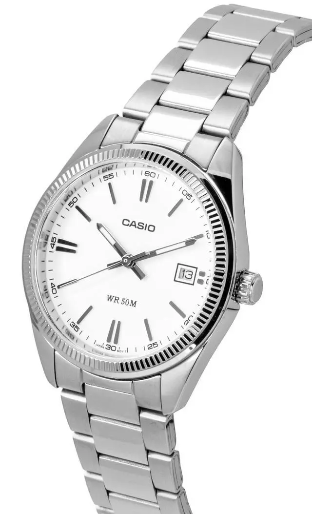 Alt view image 3 of 4 - Casio Analog Stainless Steel White Dial Quartz UTP-1302PD-7AV Unisex Watch