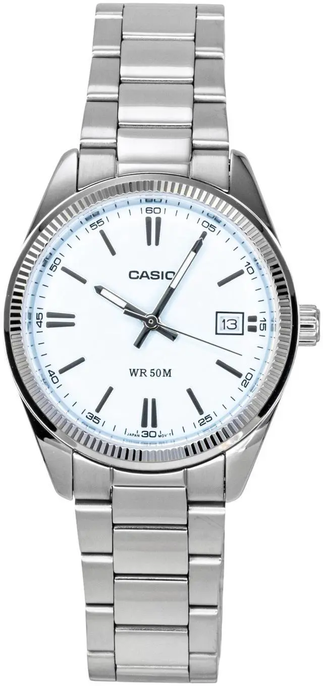 Main image of Casio Analog Stainless Steel Turquoise Dial Quartz UTP-1302PD-2A2V Unisex Watch