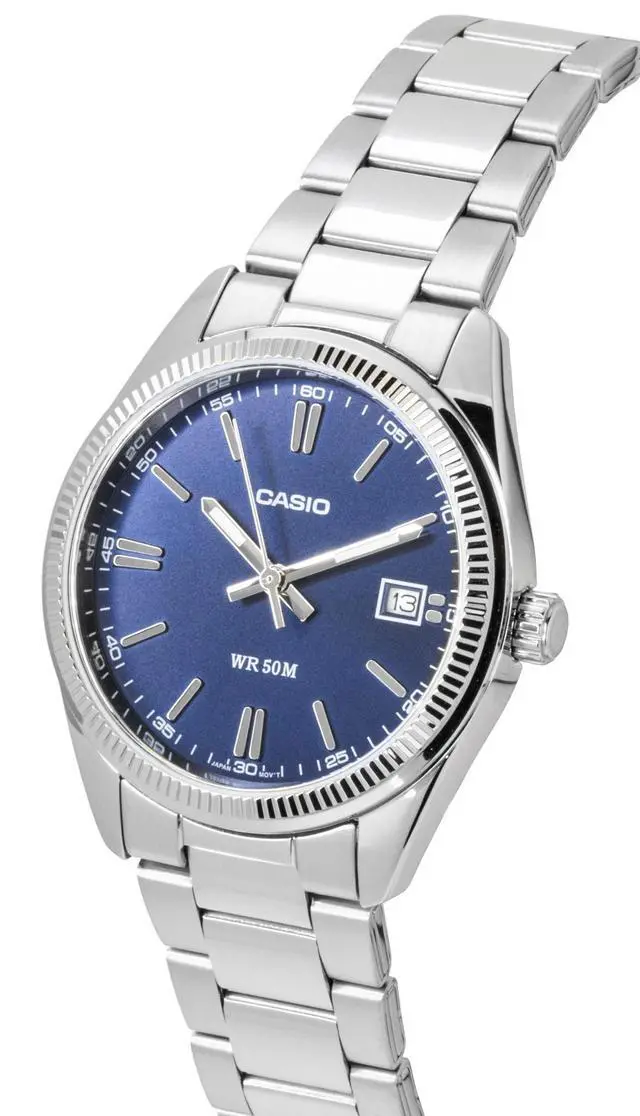Alt view image 3 of 4 - Casio Analog Stainless Steel Blue Dial Quartz UTP-1302PD-2A1V Unisex Watch