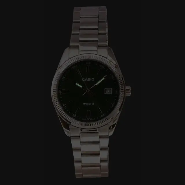 Alt view image 2 of 4 - Casio Analog Stainless Steel Green Dial Quartz UTP-1302PD-3A1V Unisex Watch
