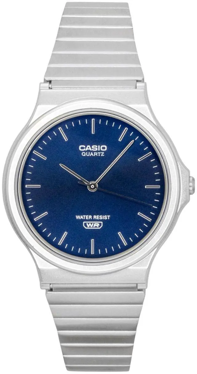 Main image of Casio Analog Stainless Steel Blue Dial Quartz MQ-24DA-2A Unisex Watch
