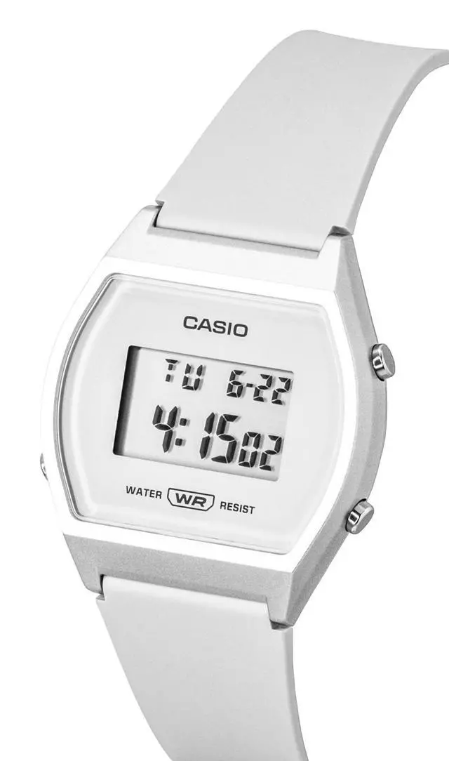 Alt view image 3 of 4 - Casio Digital Resin Strap White Dial Quartz LW-204-7A Unisex Watch