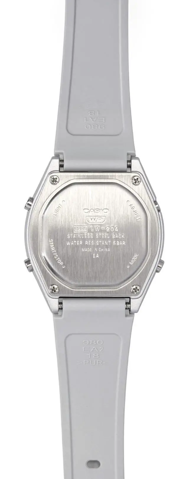 Alt view image 4 of 4 - Casio Digital Resin Strap White Dial Quartz LW-204-7A Unisex Watch