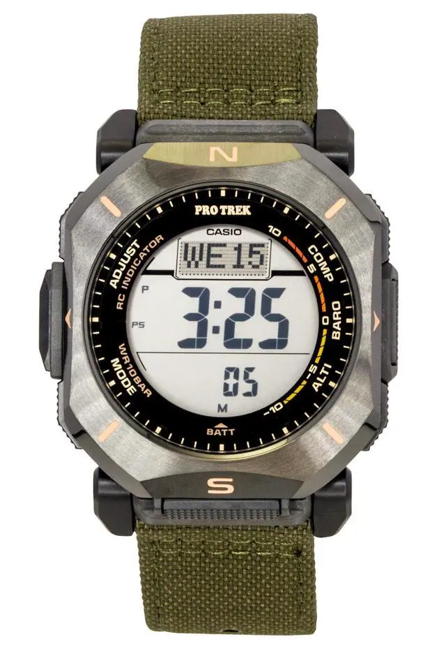 Alt view image 2 of 5 - Casio Pro Trek PRW-69YB-3JF JDM Tough Solar Triple Sensor Green Mens Watch