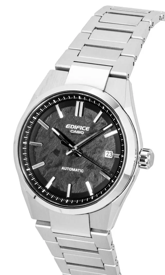 Alt view image 3 of 4 - Casio Edifice Analog Stainless Steel Black Dial Automatic EFK-110D-1A 100M Men's Watch
