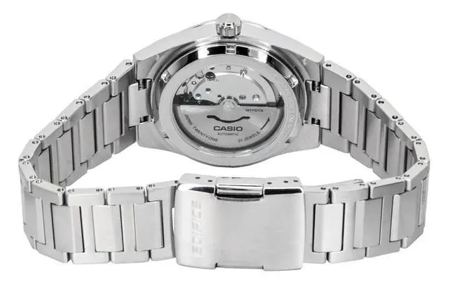 Alt view image 4 of 4 - Casio Edifice Analog Stainless Steel Black Dial Automatic EFK-110D-1A 100M Men's Watch