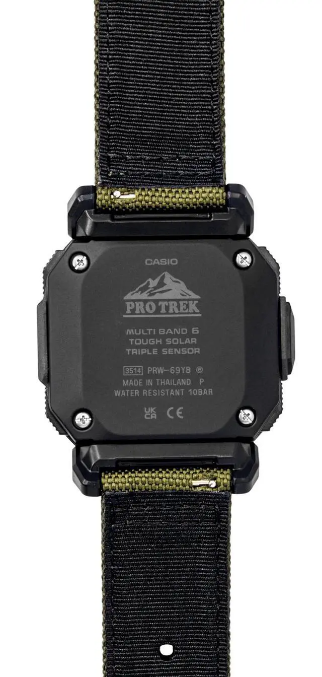 Alt view image 5 of 5 - Casio Pro Trek PRW-69YB-3JF JDM Tough Solar Triple Sensor Green Mens Watch