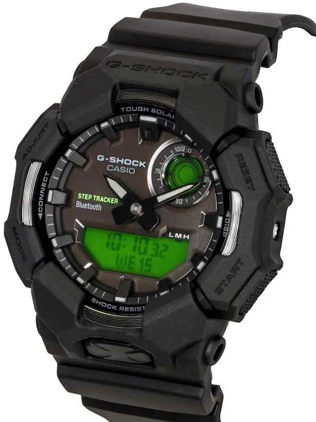 Alt view image 5 of 6 - Casio G-Shock GA-B010BEG-1A Tough Solar Analog Digital Black Green Mens Watch