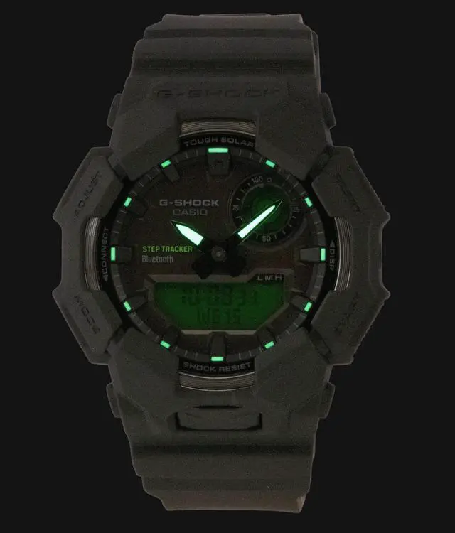 Alt view image 3 of 6 - Casio G-Shock GA-B010BEG-1A Tough Solar Analog Digital Black Green Mens Watch