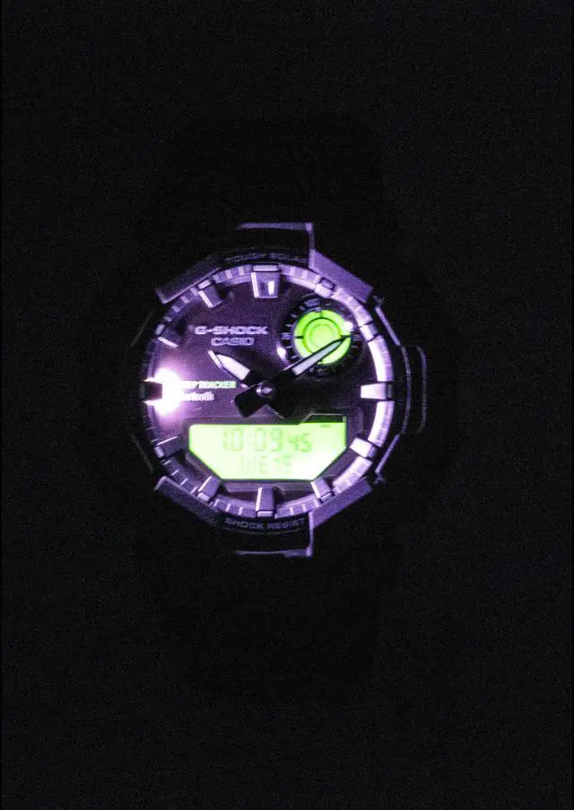 Alt view image 4 of 6 - Casio G-Shock GA-B010BEG-1A Tough Solar Analog Digital Black Green Mens Watch