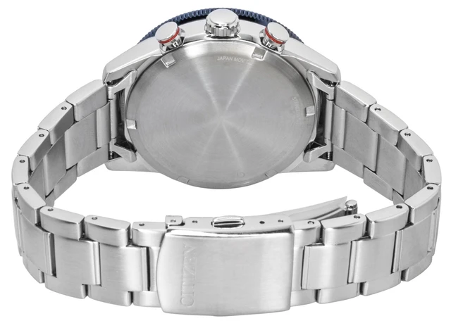 Alt view image 4 of 7 - Citizen Eco-Drive Chronograph Stainless Steel Navy Blue Dial CA4716-50L 100M Men's Watch