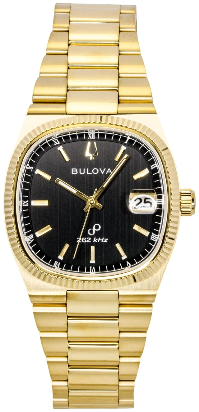 Main image of Bulova Super Seville Stainless Steel Black Dial Quartz 97B246 Men's Watch