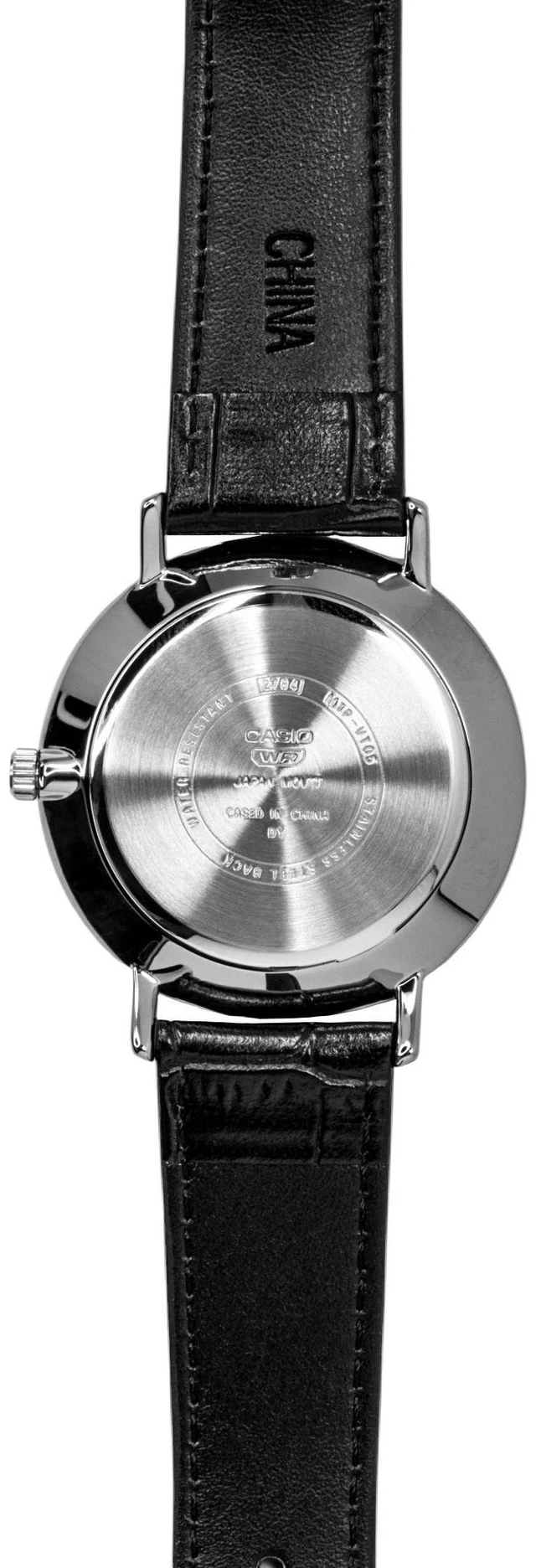 Alt view image 3 of 6 - Casio Analog Leather Strap White Dial Quartz MTP-VT05L-7E Men's Watch