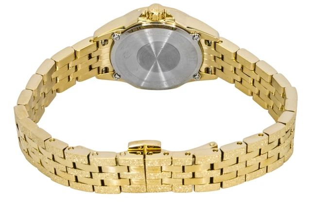 Alt view image 4 of 7 - Bulova Marine Star Marc Anthony Stainless Steel Gold Dial Quartz 97L192 100M Women's Watch
