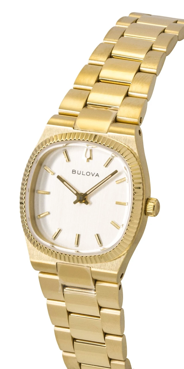 Alt view image 3 of 7 - Bulova Super Seville Mini Gold Tone Stainless Steel Silver Dial Quartz 97L189 Women's Watch