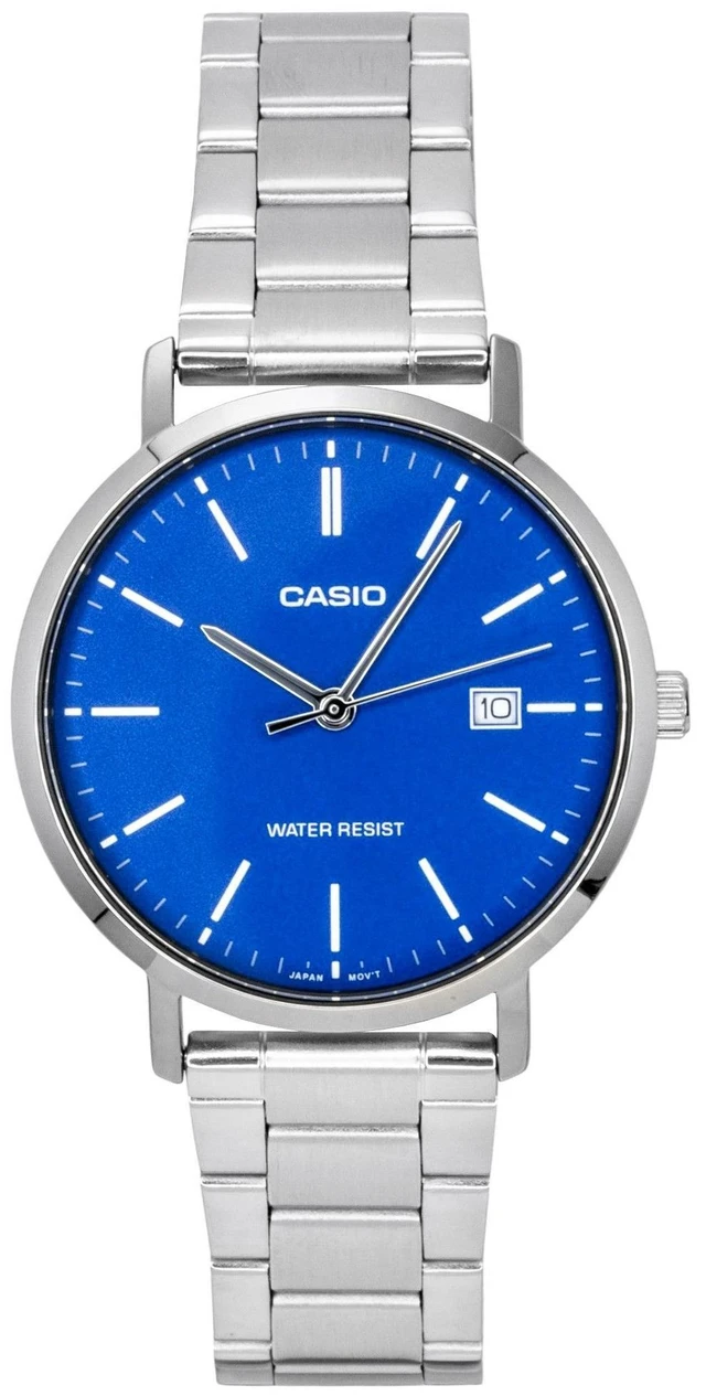 Main image of Casio Analog Stainless Steel Blue Dial Quartz MTP-VT05D-2E Men's Watch