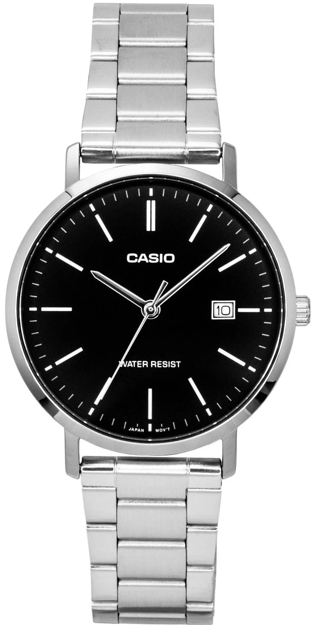 Main image of Casio Analog Stainless Steel Black Dial Quartz MTP-VT05D-1E Men's Watch