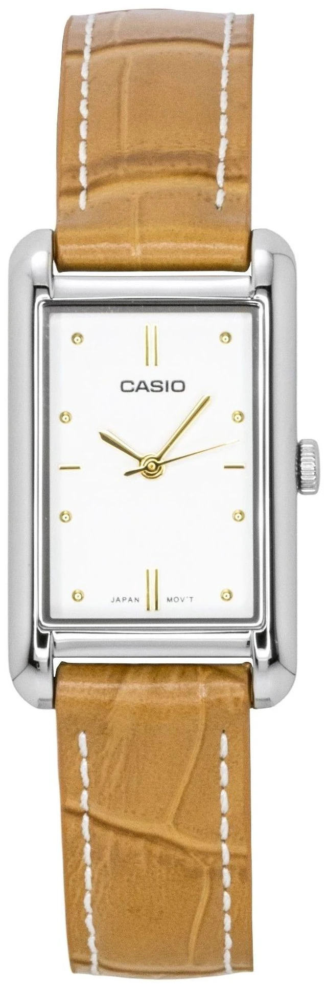 Main image of Casio Analog Leather Strap White Dial Quartz LTP-B171L-7A2 Women's Watch