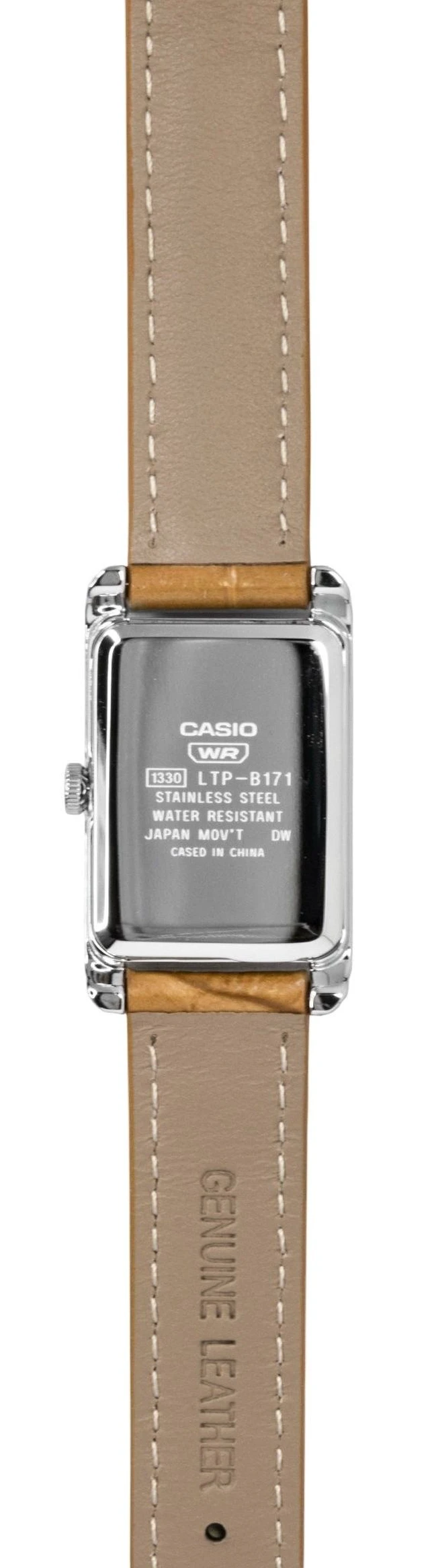 Alt view image 3 of 6 - Casio Analog Leather Strap White Dial Quartz LTP-B171L-7A2 Women's Watch