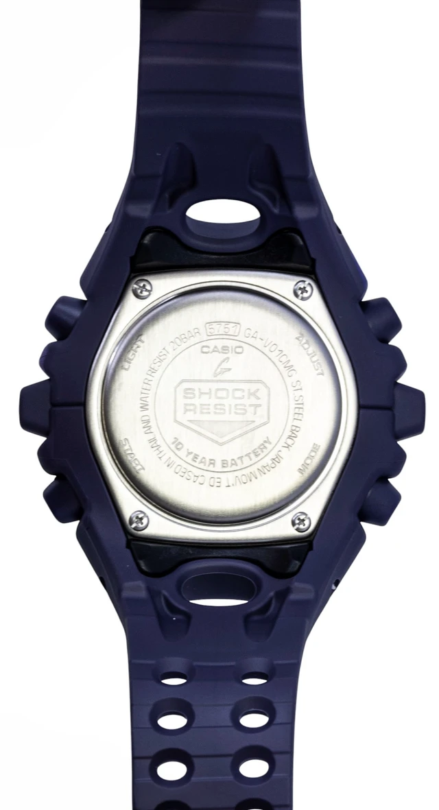 Alt view image 5 of 7 - Casio G-Shock Analog Digital Resin Strap Black Dial Quartz GA-V01CMG-6A 200M Men's Watch