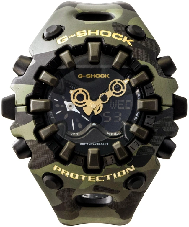 Main image of Casio G-Shock Analog Digital Resin Strap Black Dial Quartz GA-V01CMG-3A 200M Men's Watch