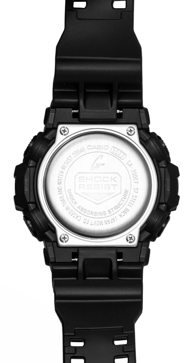 Alt view image 4 of 5 - Casio G-Shock Analog Digital Resin Strap Gold Dial Quartz GA-700CMG-3A 200M Men's Watch