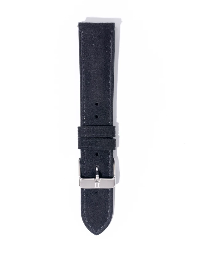 Alt view image 3 of 3 - Ratio Alcantara Black RS-LS-I134001-BLK 20x18 Watch Strap