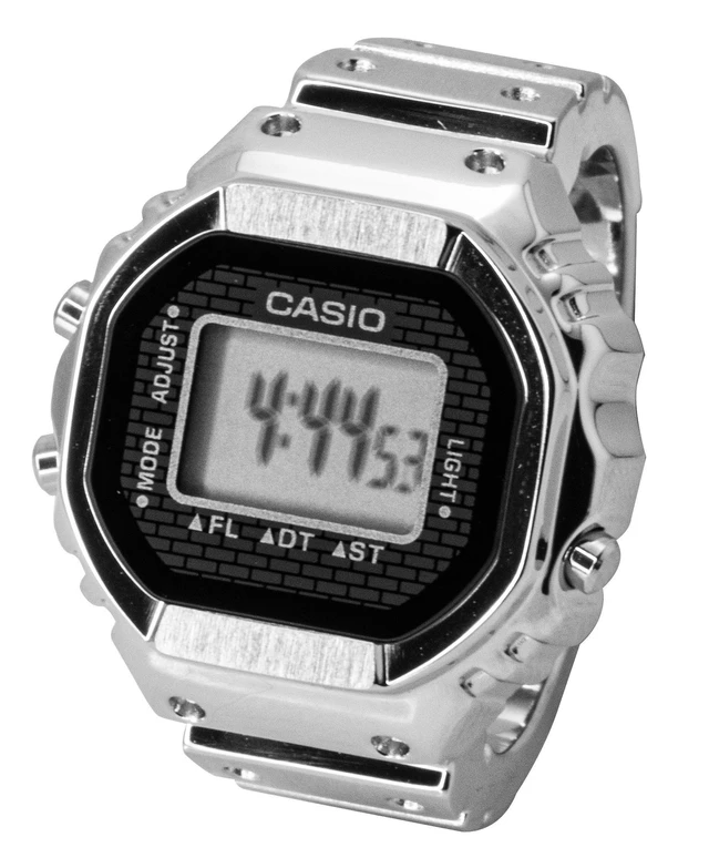 Alt view image 3 of 5 - Casio Digital 50th Anniversary Stainless Steel Quartz CRW-001-1 Unisex Ring Watch