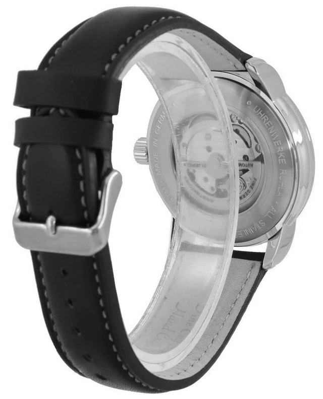 Alt view image 3 of 3 - Zeppelin New Captain's Line Leather Strap Automatic 8662-2 86622 Men's Watch