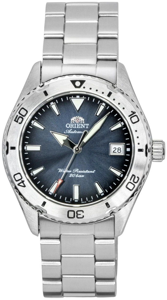 Main image of Orient Mako Sport Stainless Steel Blue Dial Automatic Diver's RA-AC0Q14L 200M Men's Watch