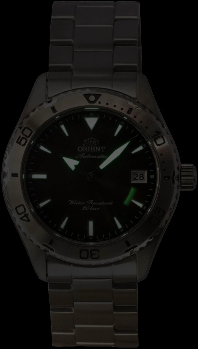 Alt view image 2 of 7 - Orient Mako Sport Stainless Steel Brown Dial Automatic Diver's RA-AC0Q15Y 200M Men's Watch