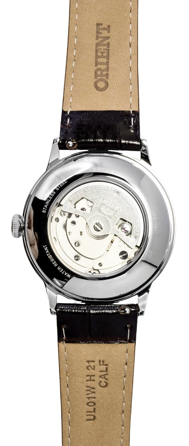Alt view image 3 of 6 - Orient Classic Bambino Leather Strap Purple Dial Automatic RA-AC0032V Men's Watch