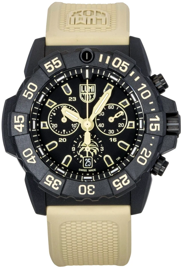 Main image of Luminox Navy Seal Chronograph Rubber Strap Black Dial Quartz Diver's XS.3590.NSF.2 200M Men's Watch