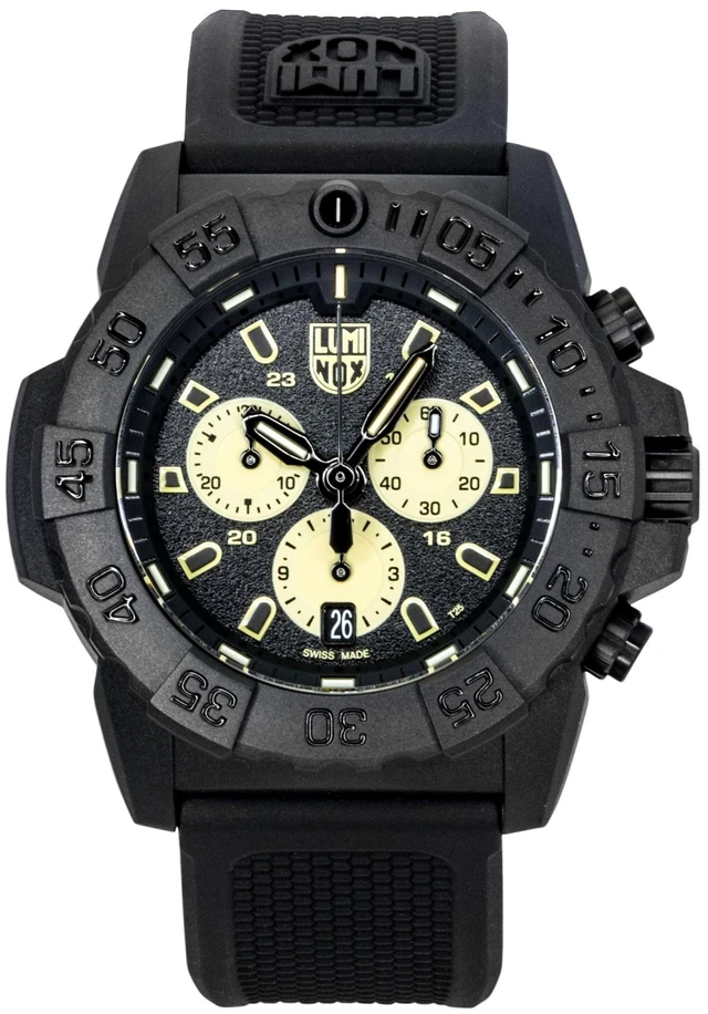 Main image of Luminox Navy Seal Chronograph Rubber Strap Black Dial Quartz Diver's XS.3587 200M Men's Watch
