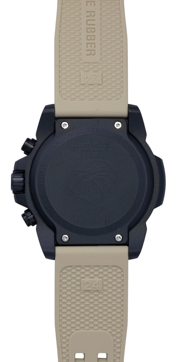 Alt view image 4 of 7 - Luminox Navy Seal Chronograph Rubber Strap Black Dial Quartz Diver's XS.3590.NSF.2 200M Men's Watch