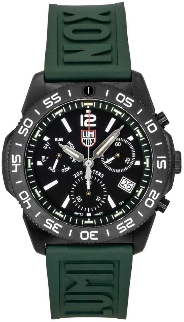 Main image of Luminox Pacific Diver Chronograph Rubber Strap Black Dial Quartz Diver's XS.3147 200M Men's Watch
