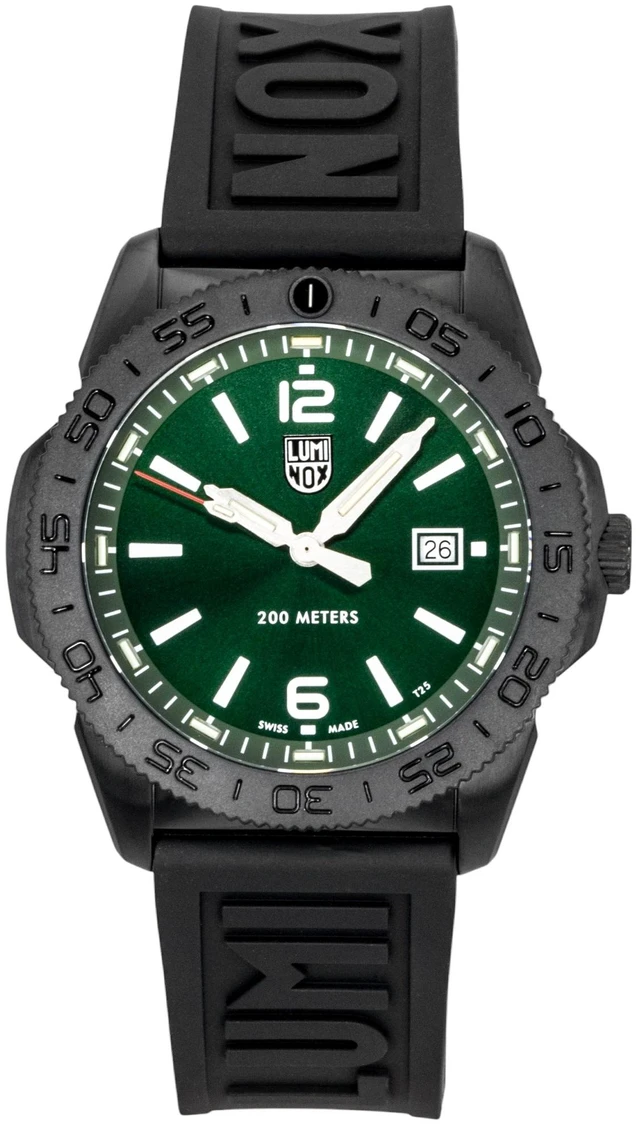 Main image of Luminox Pacific Diver Rubber Strap Green Dial Quartz Diver's XS.3137.B 200M Men's Watch