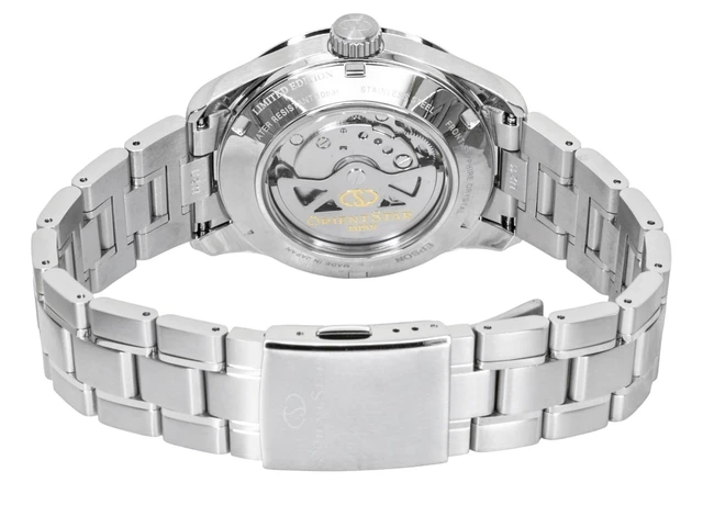 Alt view image 4 of 7 - Orient Star Contemporary Limited Edition Stainless Steel Blue Grey Open Heart Dial Automatic RE-AT0021L 100M Men's Watch