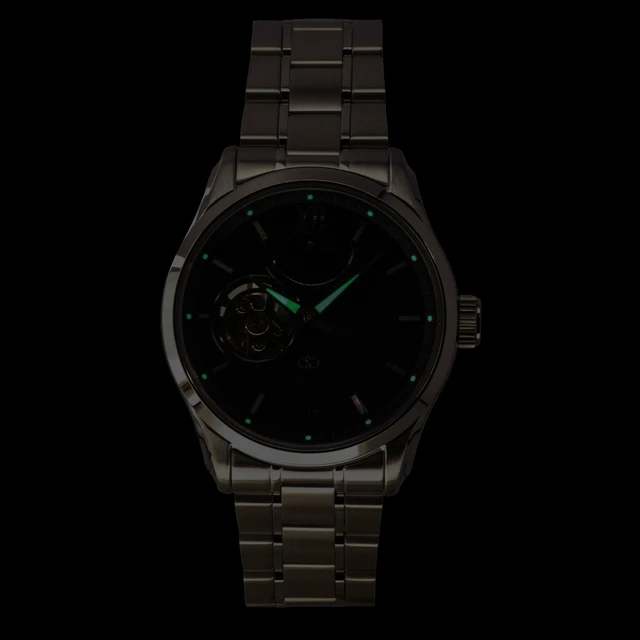 Alt view image 2 of 7 - Orient Star Contemporary Limited Edition Stainless Steel Blue Grey Open Heart Dial Automatic RE-AT0021L 100M Men's Watch