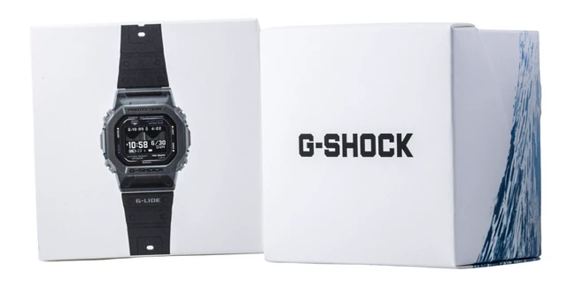 Alt view image 5 of 7 - Casio G-Shock G-Lide Smartphone Link Digital Bio-Based Resin Strap Solar GBX-H5600-1 200M Men's Watch