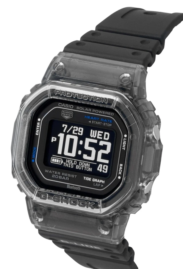 Alt view image 3 of 7 - Casio G-Shock G-Lide Smartphone Link Digital Bio-Based Resin Strap Solar GBX-H5600-1 200M Men's Watch