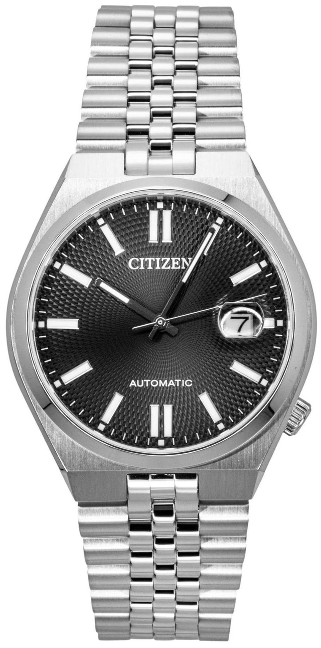 Alt view image 4 of 7 - Citizen Tsuyosa 60 Stainless Steel Black Dial Automatic NK0020-55E Mens Watch