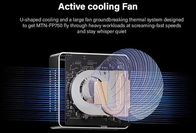 Alt view image 6 of 7 - Maxtang Mini PC 12th Intel N100 [UP to 3.4 GHz] DDR4 4C/4T 6MB Cache Small Desktop Mini PC VESA Compatible 4K@60Hz Quiet Little Mini PC USB3.2 with LAN Port (NO OS, NO Ram NO SSD)