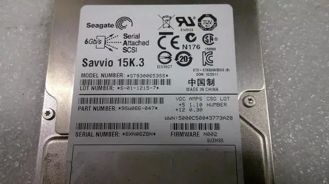 Alt view image 2 of 3 - Seagate Savvio 15K.3 ST9300653SS 300GB 15000 RPM 64MB Cache SAS 6Gb/s 2.5" Internal Enterprise Hard Drive Bare Drive