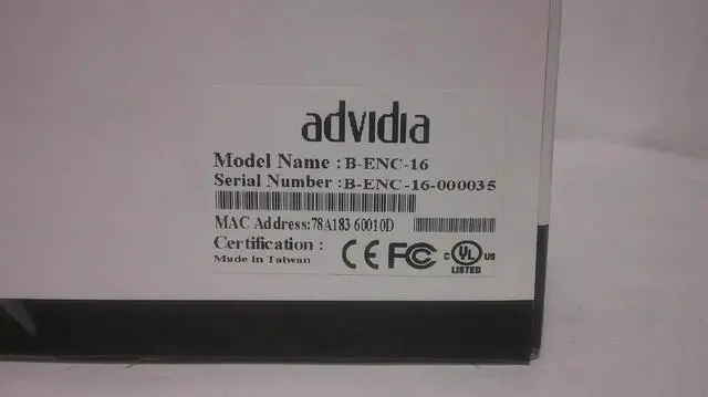 Alt view image 3 of 3 - Advidia Panasonic H.264 16CH Video Inputs Encoder B-ENC-16 Supports